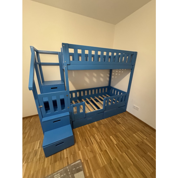 Bett mit Treppe 80x160 Frankfurt Lieferung